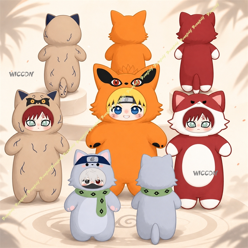 Cute Anime Merchandise - Coussin de merchandising anime Kakashi Gaara,