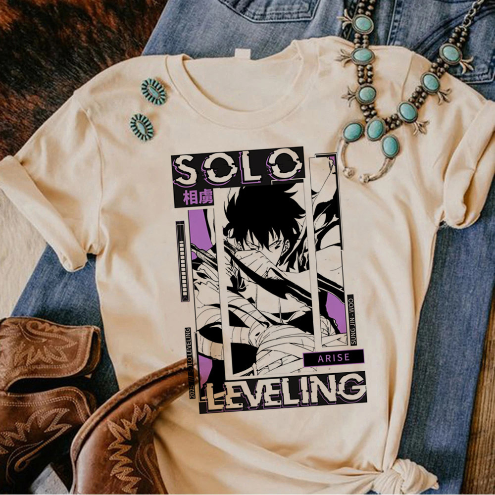Anime Merchandise Solo Leveling - Solo nivellement t-shirt femmes graphique harajuku