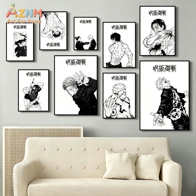 Anime Merchandise Posters - AZNM Jujutsu Kaisen Tableau sur toile