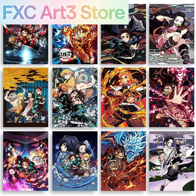 Anime Merchandise Posters - Peinture sur toile classique sans cadre,