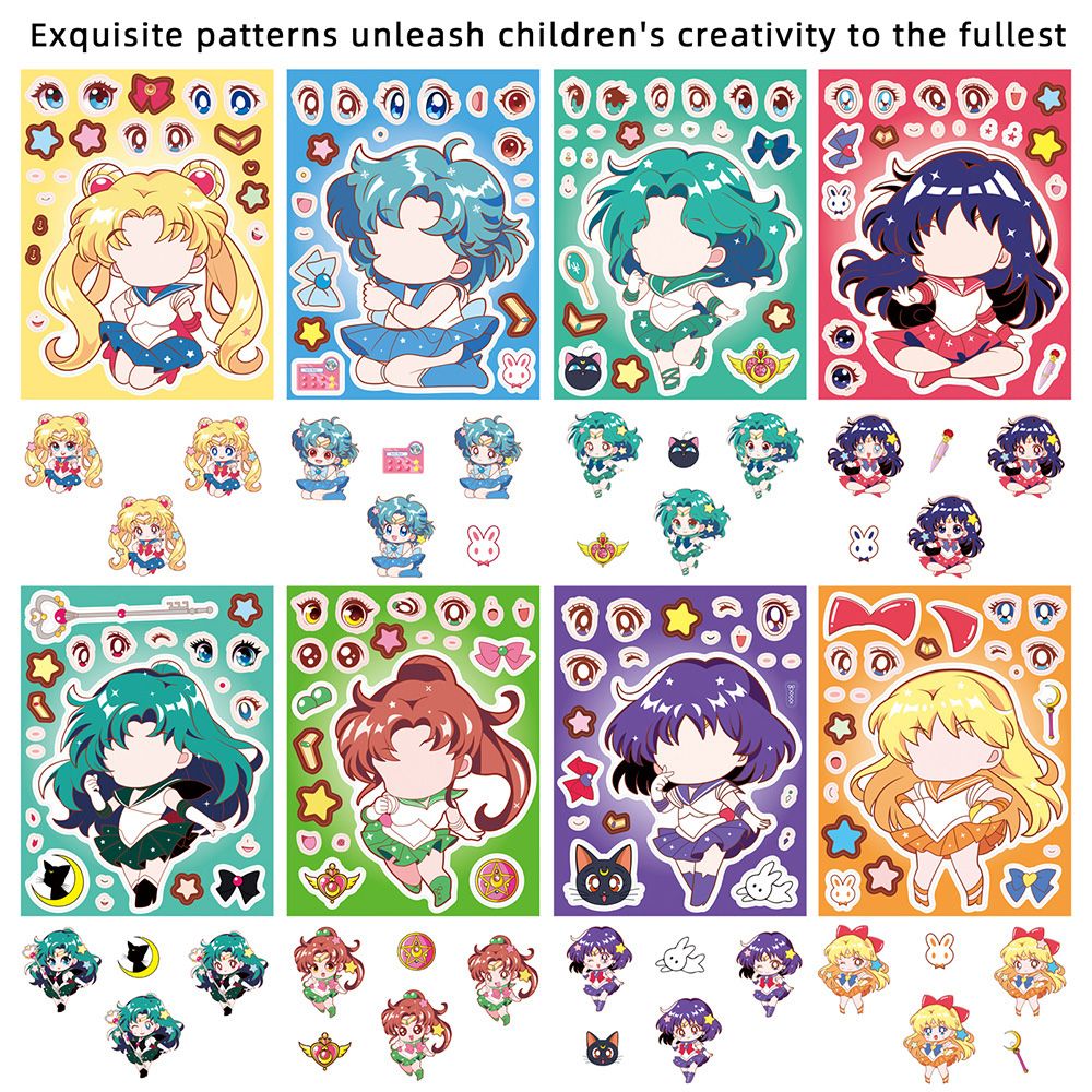 8/16 autocollants DIY Sailor M - Anime Merchandise Posters avis et prix