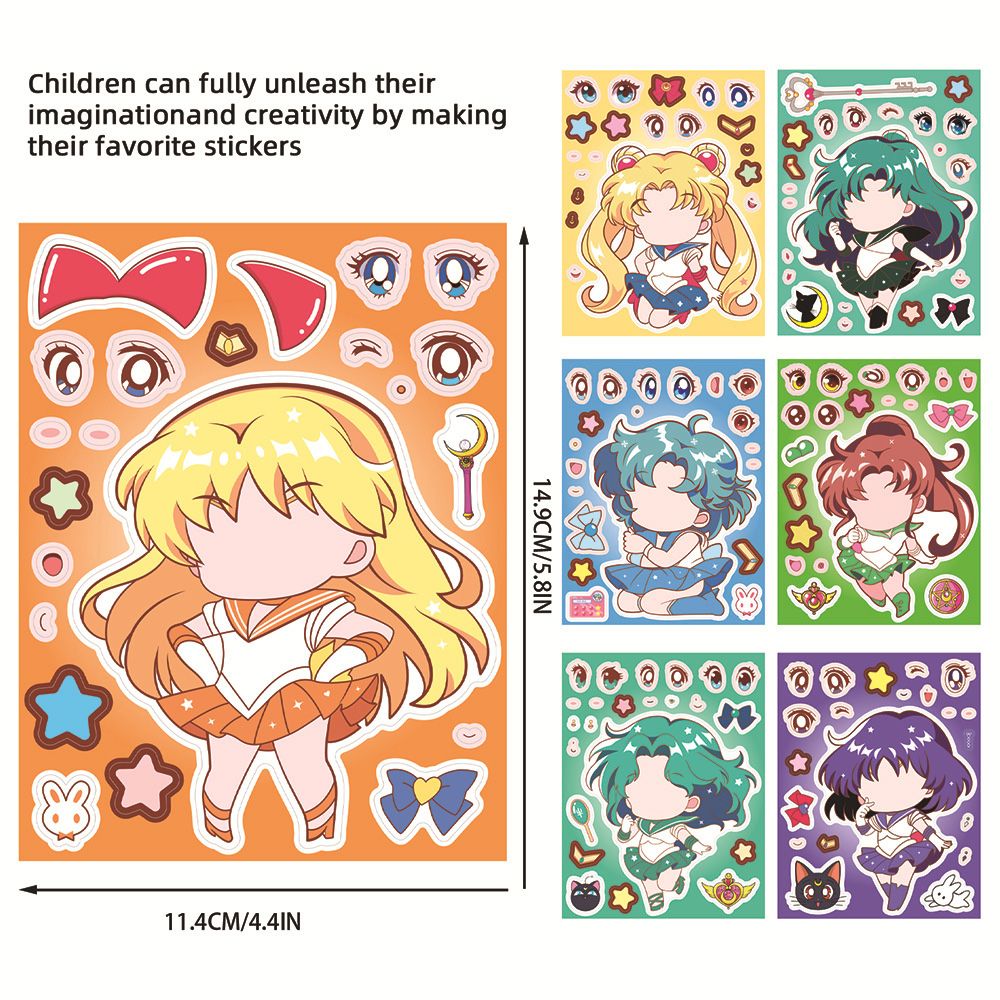 8/16 autocollants DIY Sailor M - Anime Merchandise Posters avis et prix