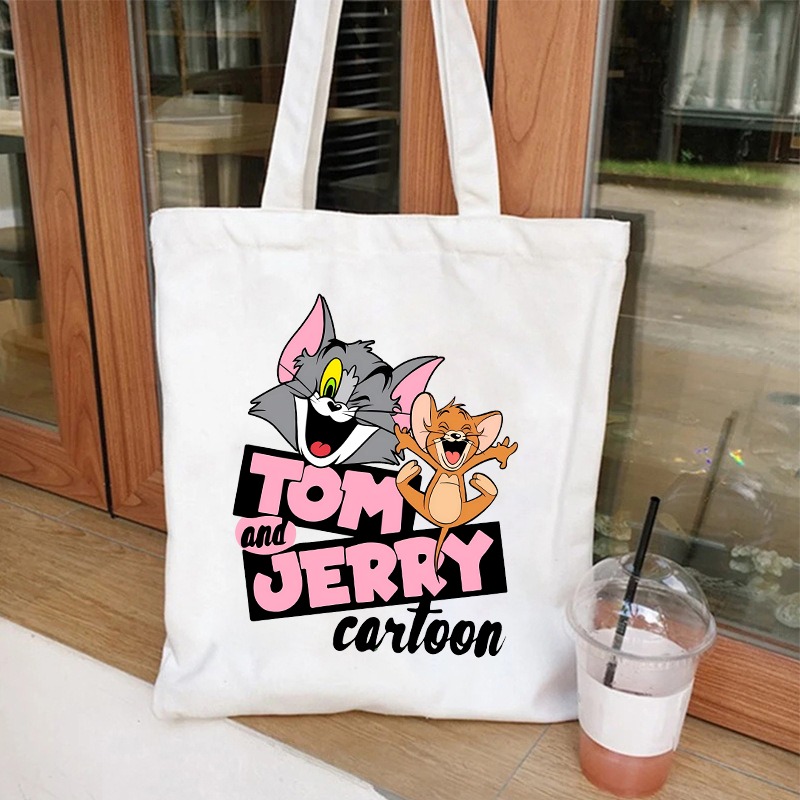 Sac en toile mignon Tom et Jer - Anime Tote Bag avis et prix