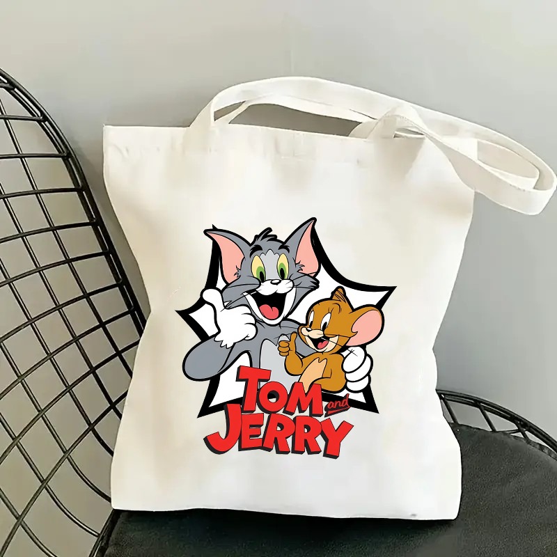 Sac en toile mignon Tom et Jer - Anime Tote Bag avis et prix